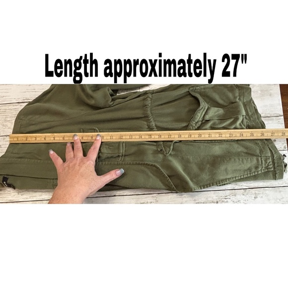 Torrid Women's Army Green Drape Front Utility Jacket (Size 0 L/12) - Picture 9 of 10